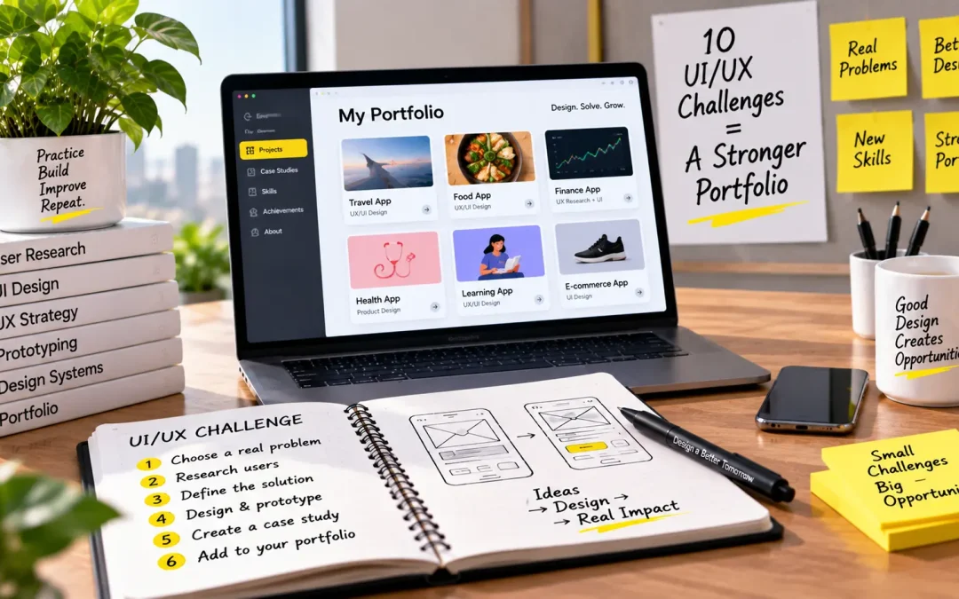 10 UI/UX Design Challenges to Build Your Portfolio