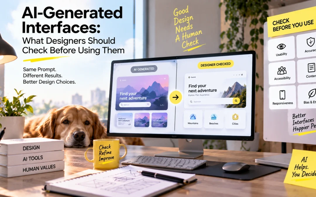 AI-Generated Interfaces: What Designers Should Check Before Using Them